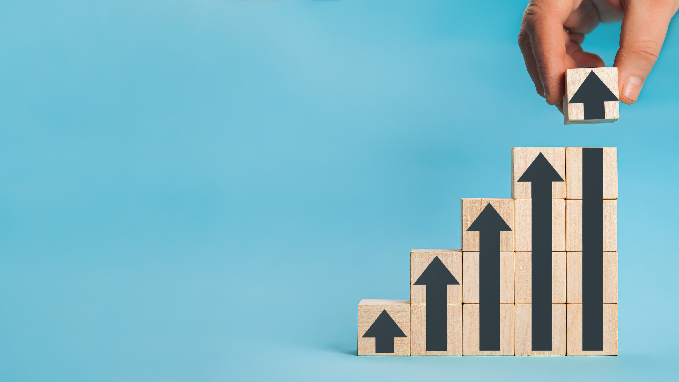 Ladder Career Path Business and Growth Success Process Concept.